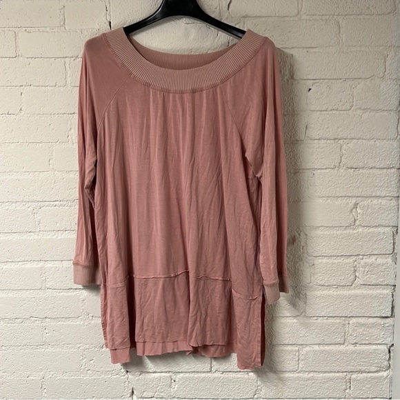 UMGEE | Pink Long Sleeve Tunic Style Top - Picture 1 of 8